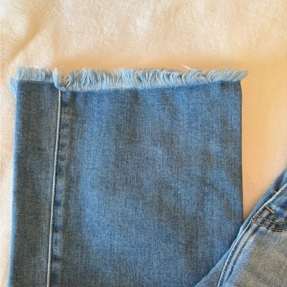 KanCan Frayed Hem Blue Jeans - Picture 2 of 7